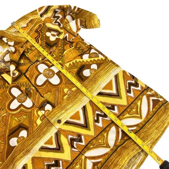 Vintage 60’s Kamehameha Hawaii Floral Abstract Hawaiin Shirt - Picture 8 of 9